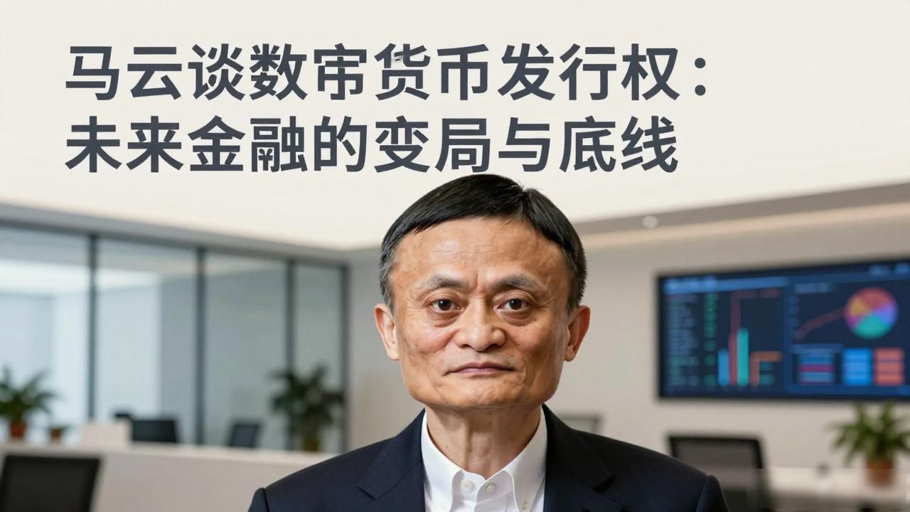 马云谈数字货币发行权：未来金融的变局与底线