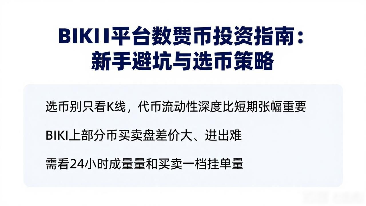 BIKI平台数字货币投资指南：新手避坑与选币策略