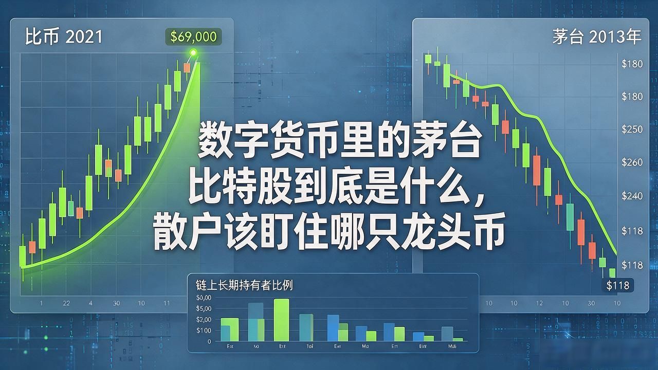 数字货币里的茅台比特股到底是什么，散户该盯住哪只龙头币