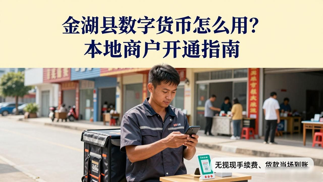 金湖县数字货币怎么用？本地商户开通指南