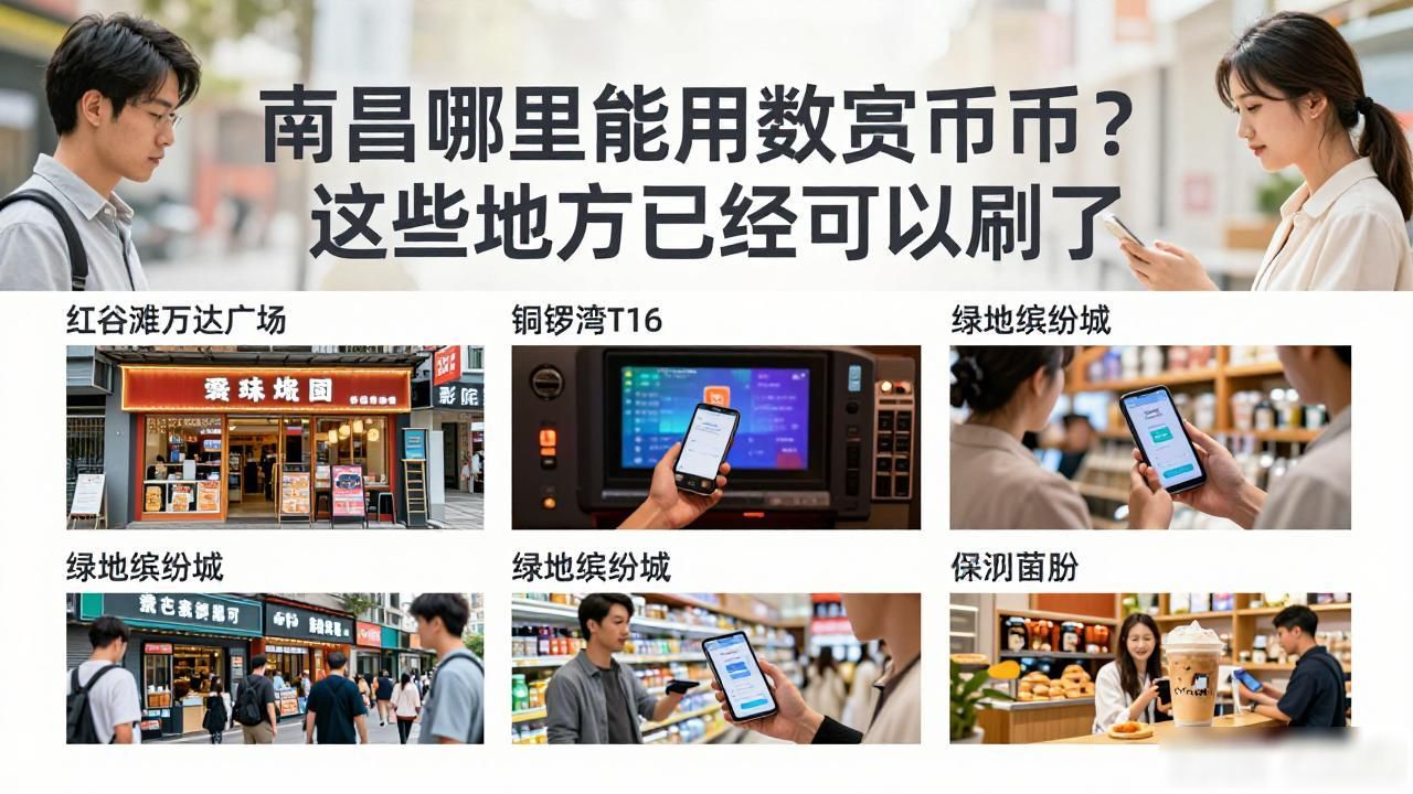 南昌哪里能用数字货币？这些地方已经可以刷了