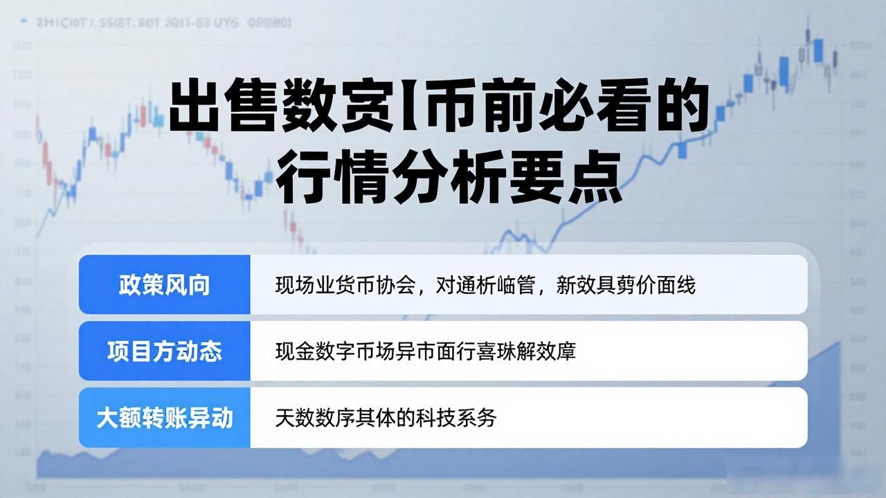 出售数字货币前必看的行情分析要点