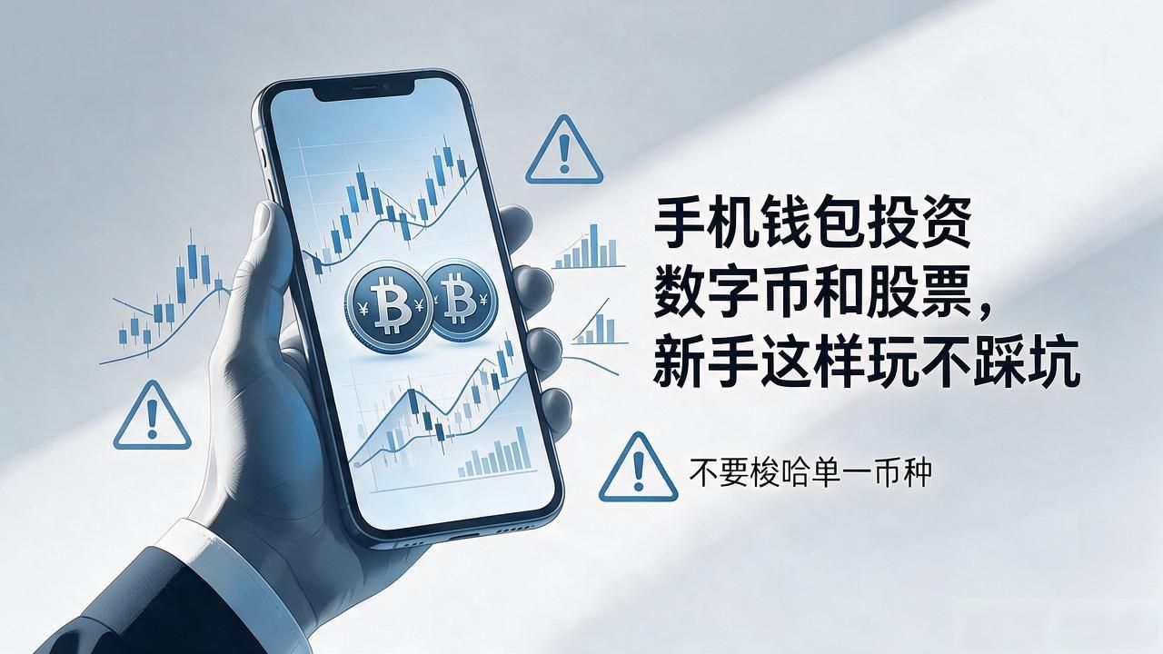 手机钱包投资数字币和股票，新手这样玩不踩坑