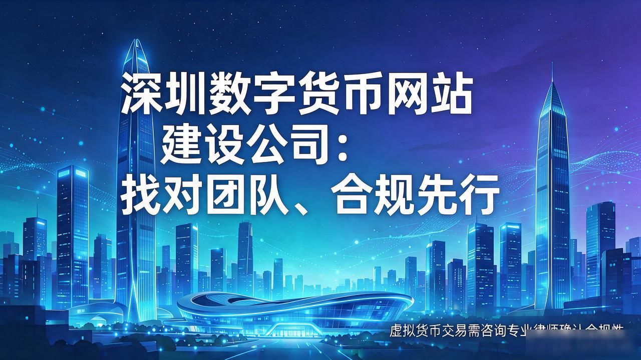 深圳数字货币网站建设公司：找对团队、合规先行