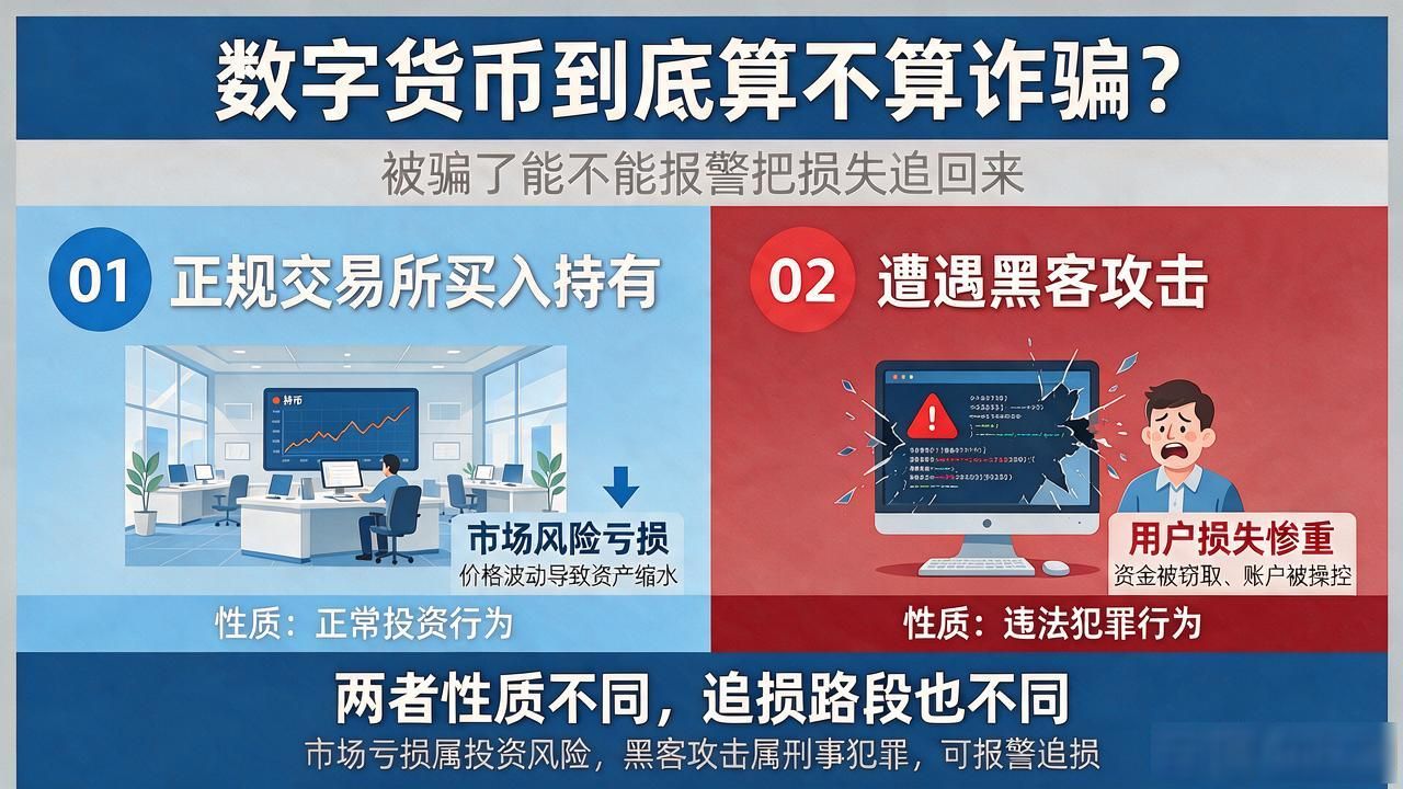 数字货币到底算不算诈骗？被骗了能不能报警把损失的钱追回来