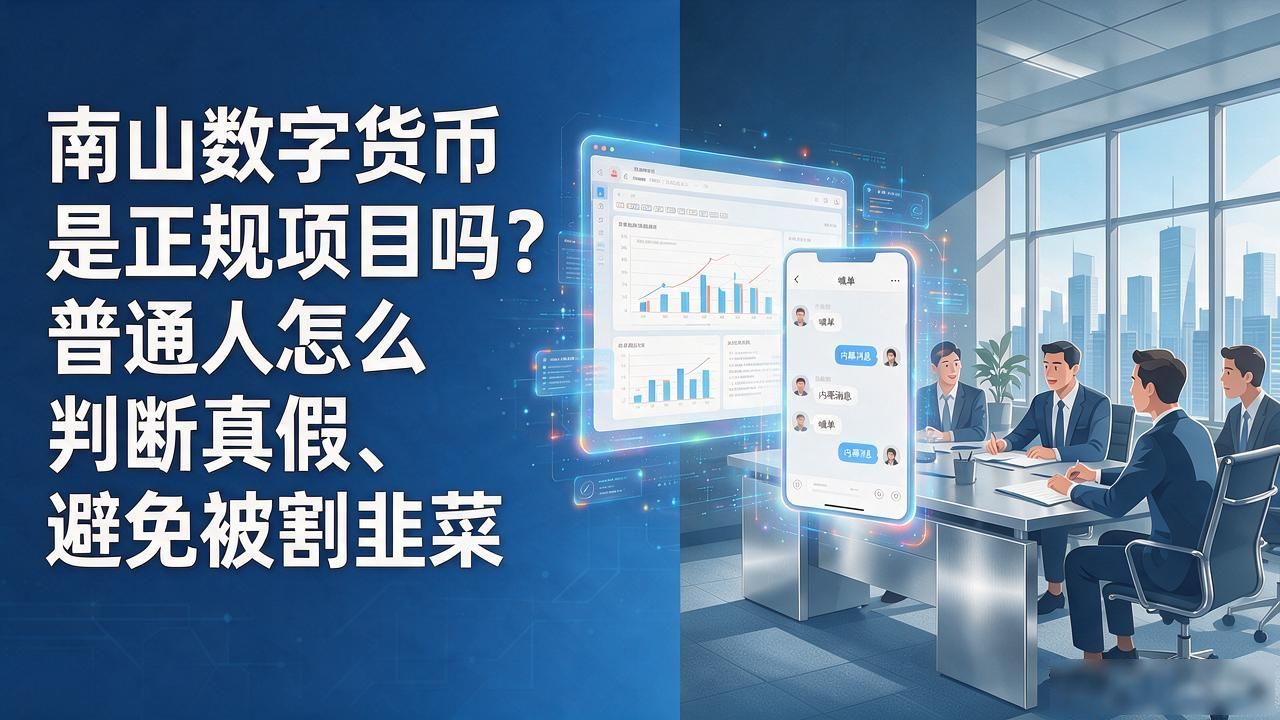南山数字货币是正规项目吗？普通人怎么判断真假、避免被割韭菜