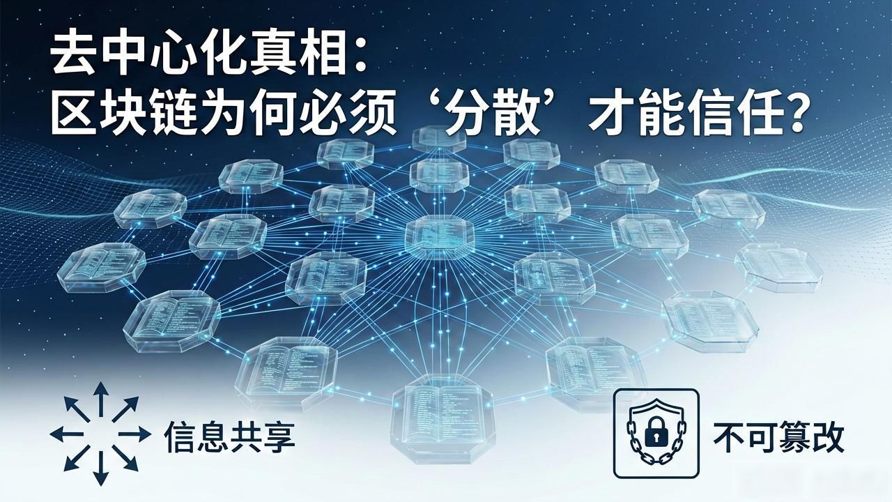 去中心化真相：区块链为何必须“分散”才能信任？