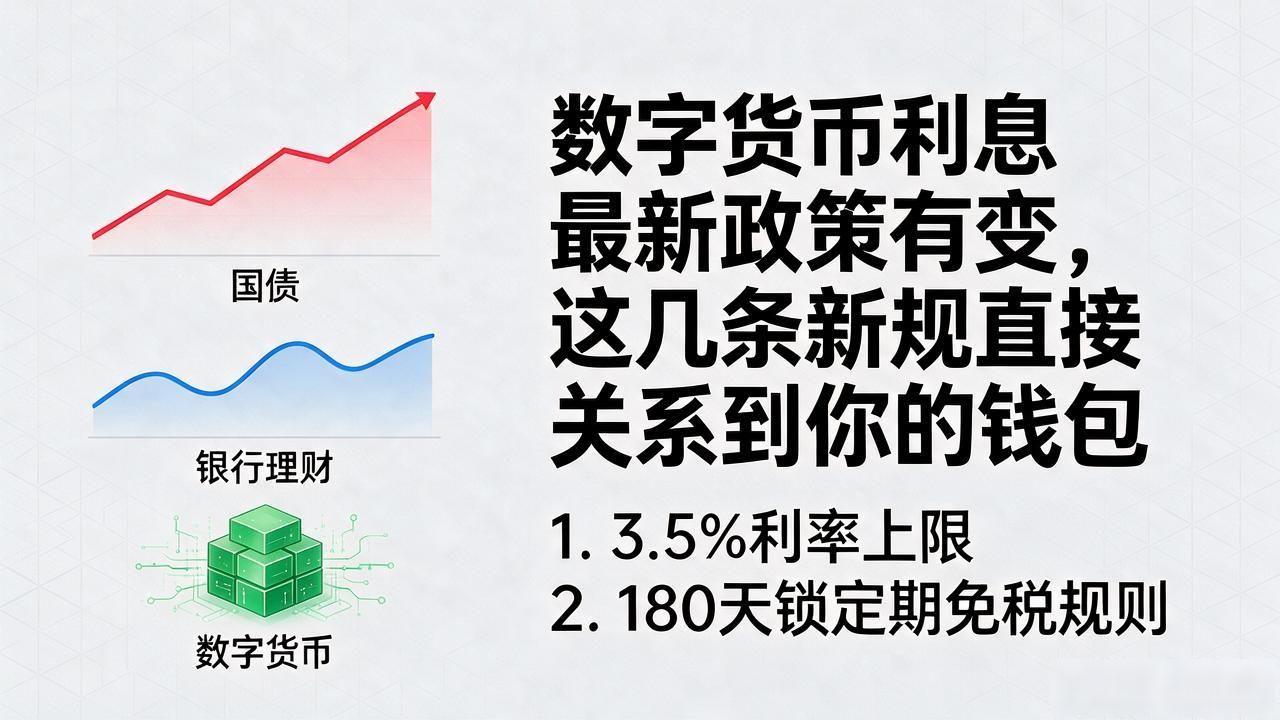 数字货币利息最新政策有变，这几条新规直接关系到你的钱包