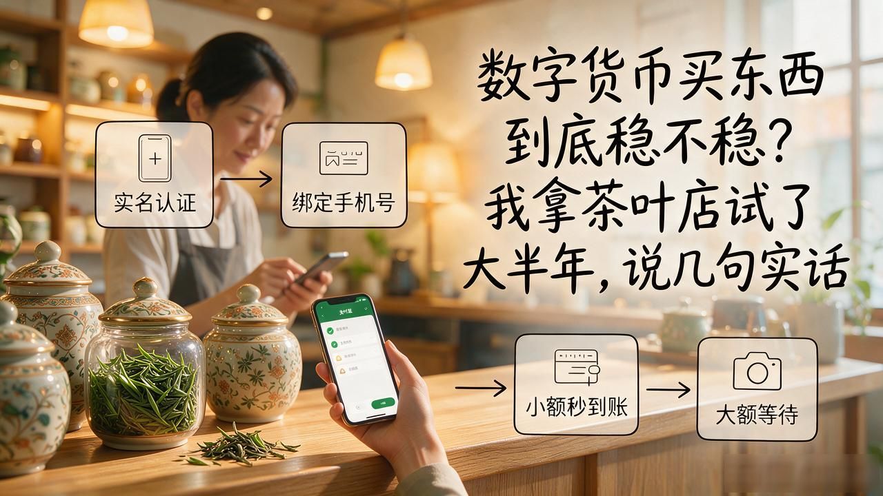 数字货币买东西到底稳不稳？我拿茶叶店试了大半年，说几句实话