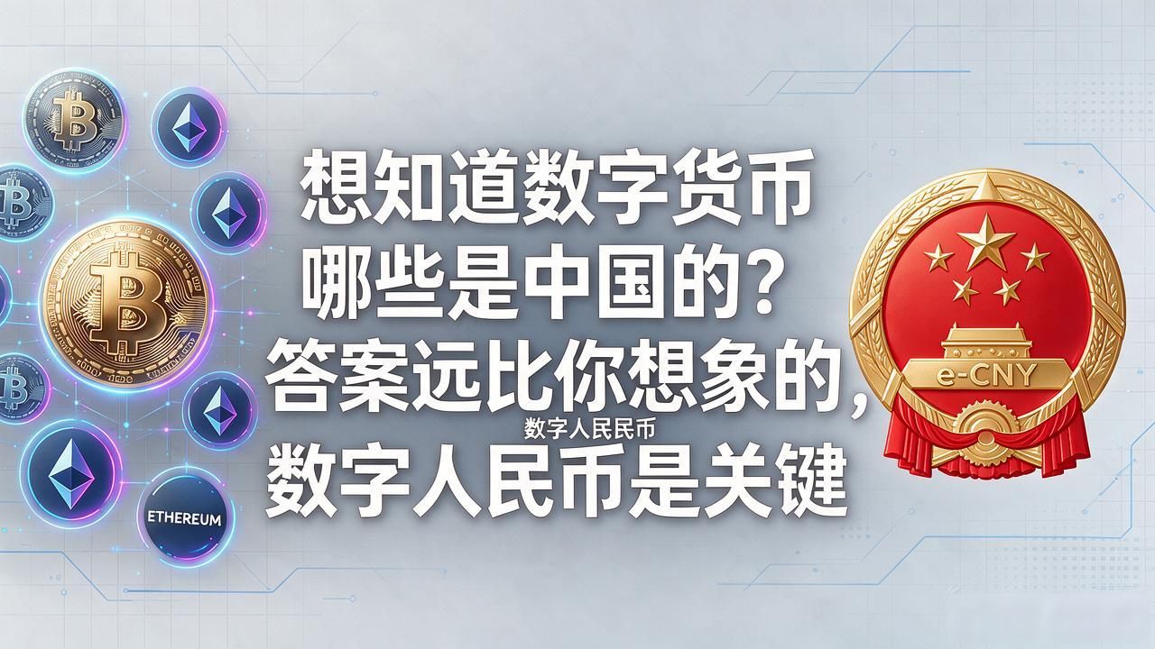 想知道数字货币哪些是中国的？答案远比你想象的简单，数字人民币是关键