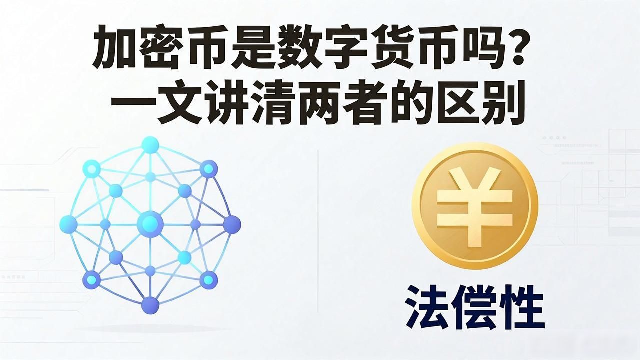 加密币是数字货币吗？一文讲清两者的区别