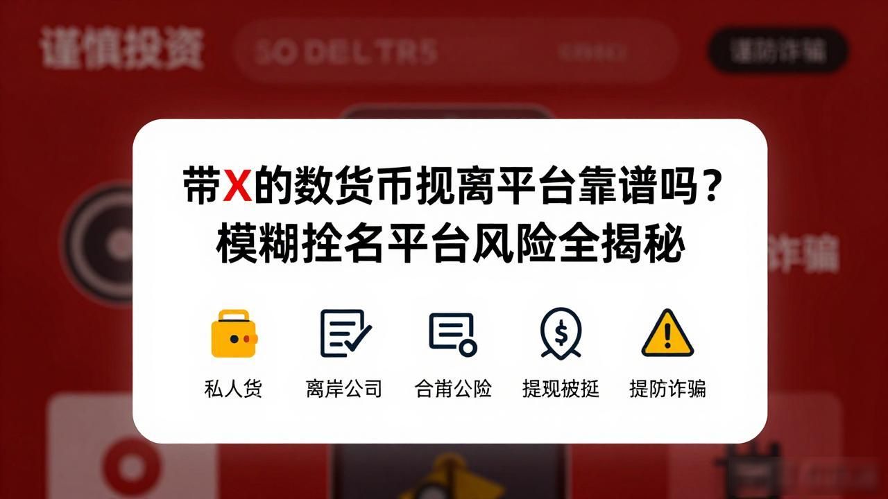 带x的数字货币交易平台靠谱吗？模糊命名平台风险全揭秘