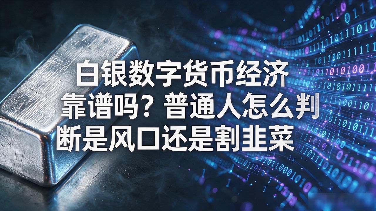 白银数字货币经济靠谱吗？普通人怎么判断是风口还是割韭菜