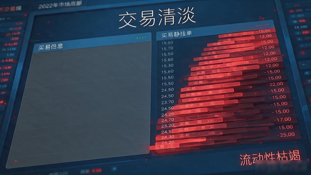 数字货币挂单没人接、成交稀烂，手里这批币还卖不卖得掉