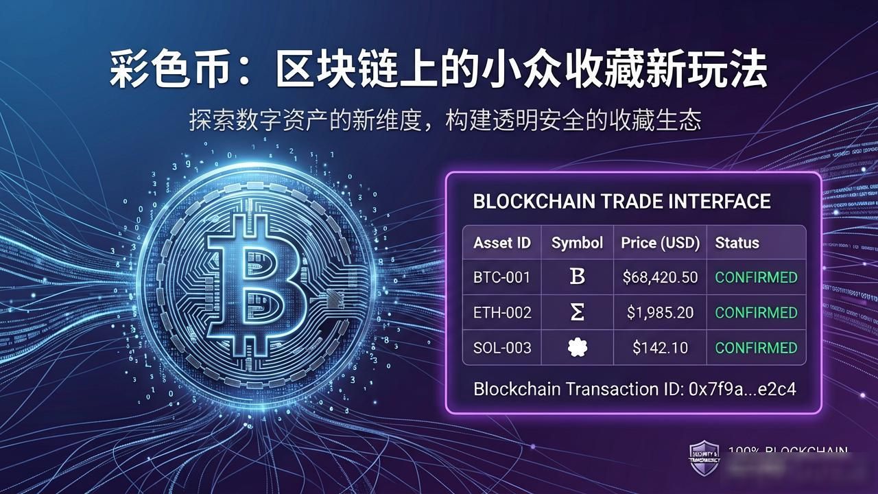 彩色币：区块链上的小众收藏新玩法