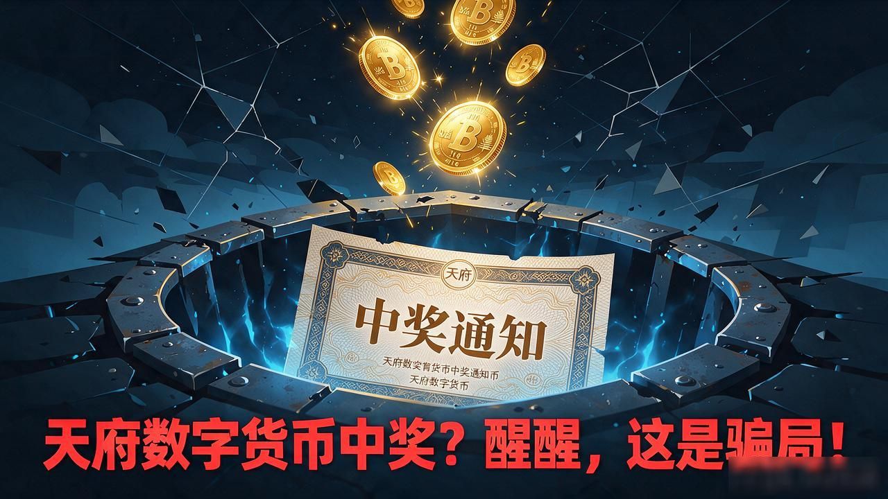 天府数字货币中奖？醒醒，这是骗局！