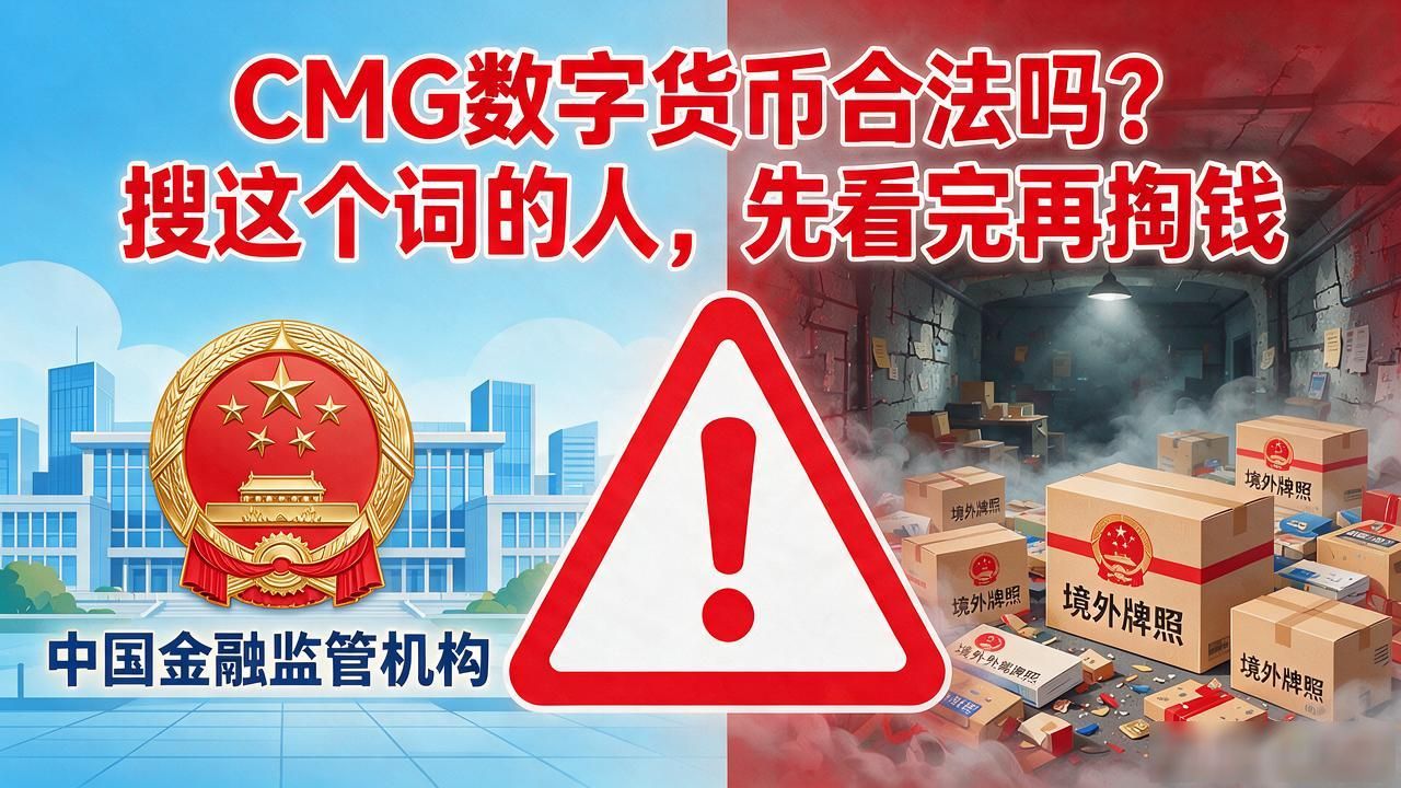 CMG数字货币合法吗？搜这个词的人，先看完再掏钱