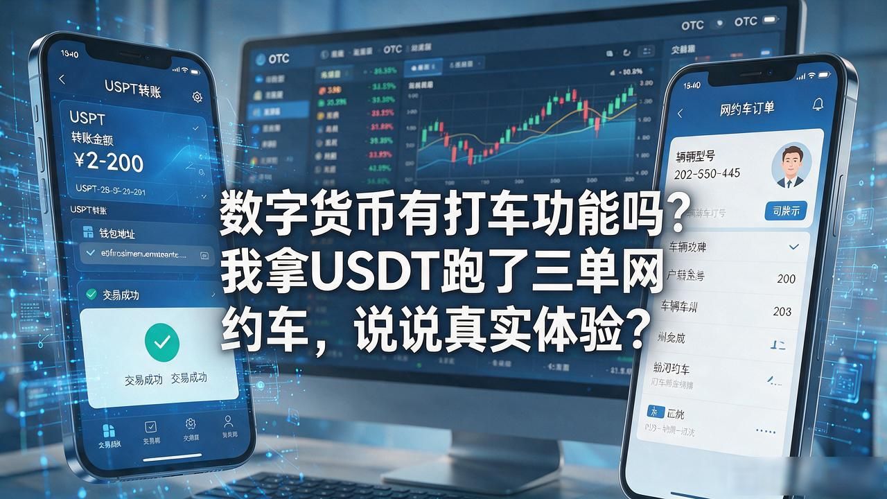 数字货币有打车功能吗？我拿USDT跑了三单网约车，说说真实体验