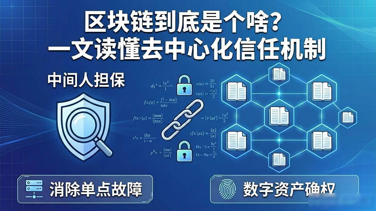 区块链到底是个啥？一文读懂去中心化信任机制