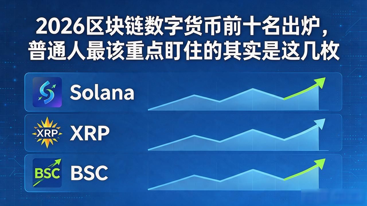 2026区块链数字货币前十名出炉，普通人最该重点盯住的其实是这几枚