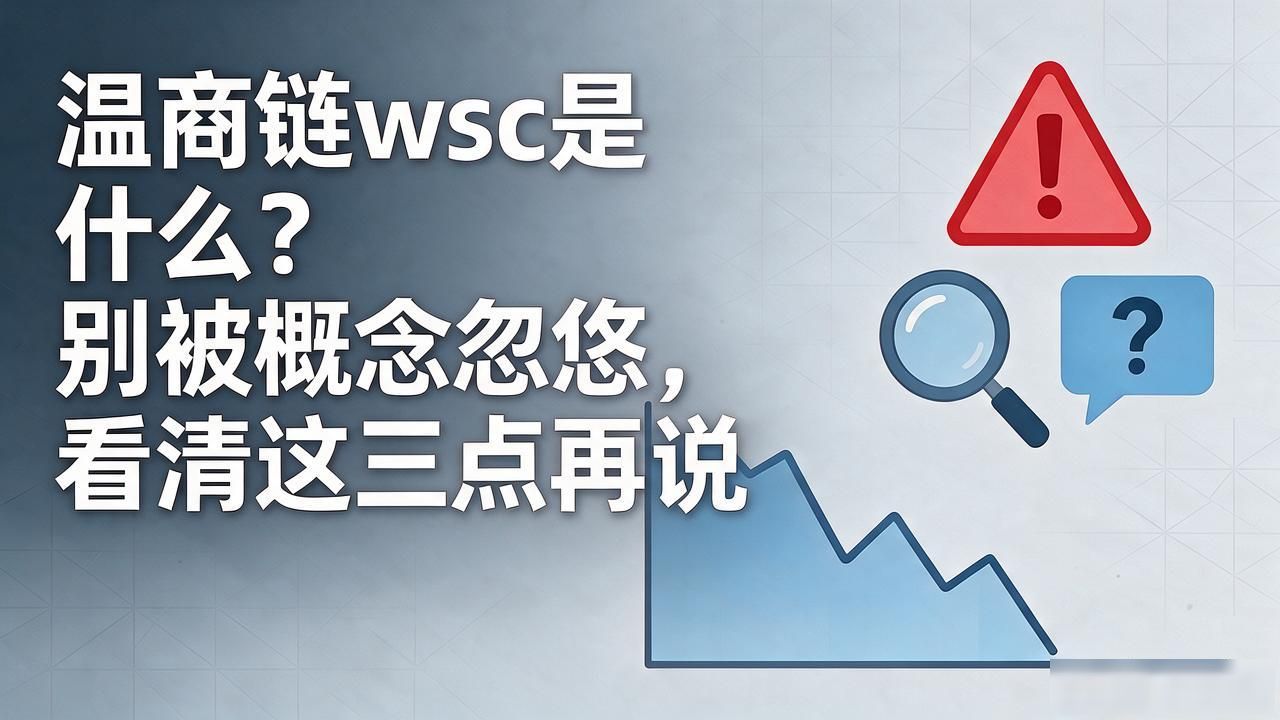 温商链wsc是什么？别被概念忽悠，看清这三点再说
