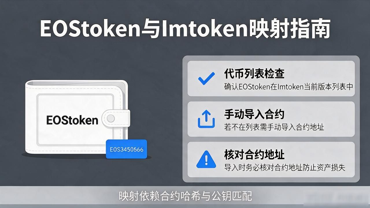 eos imtoken映射 EOStoken与Imtoken映射怎么搞