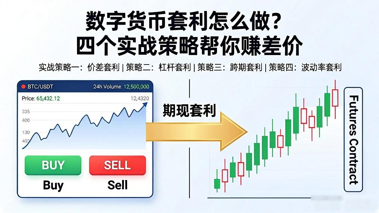 数字货币套利怎么做？四个实战策略帮你赚差价