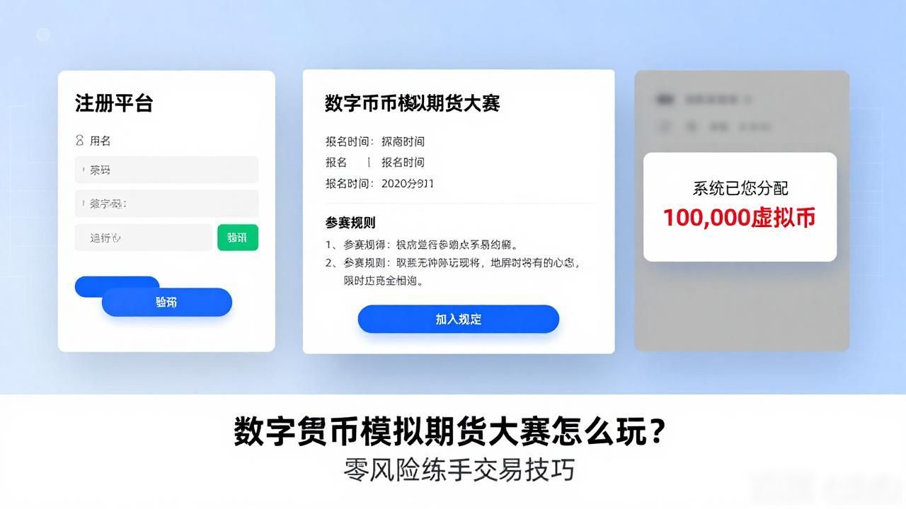数字货币模拟期货大赛怎么玩？零风险练手交易技巧