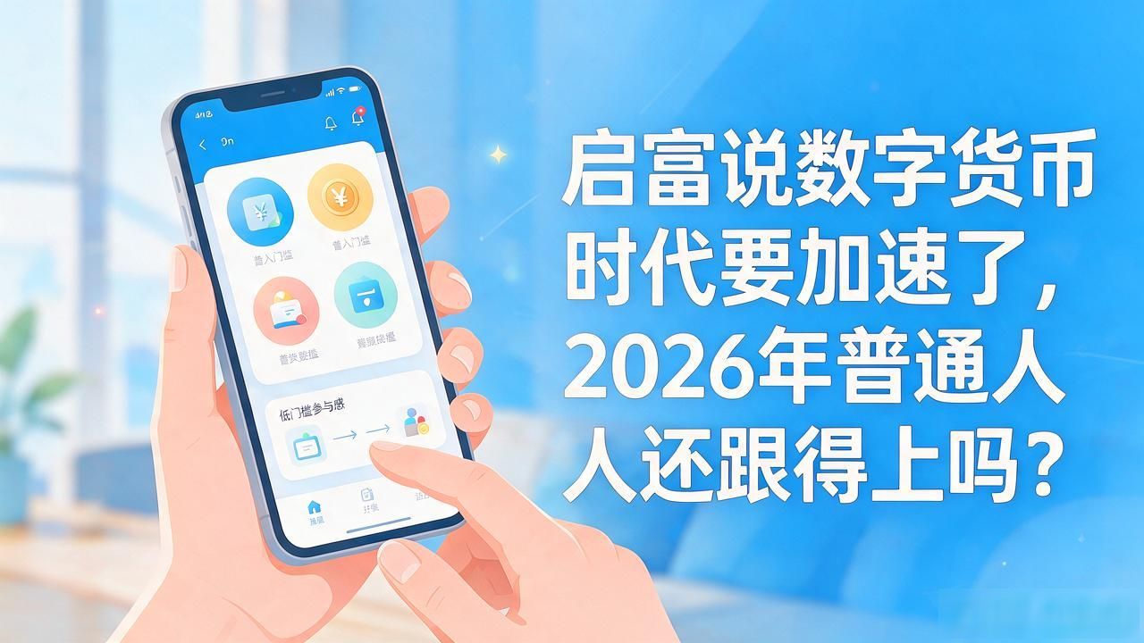 启富说数字货币时代要加速了，2026年普通人还跟得上吗