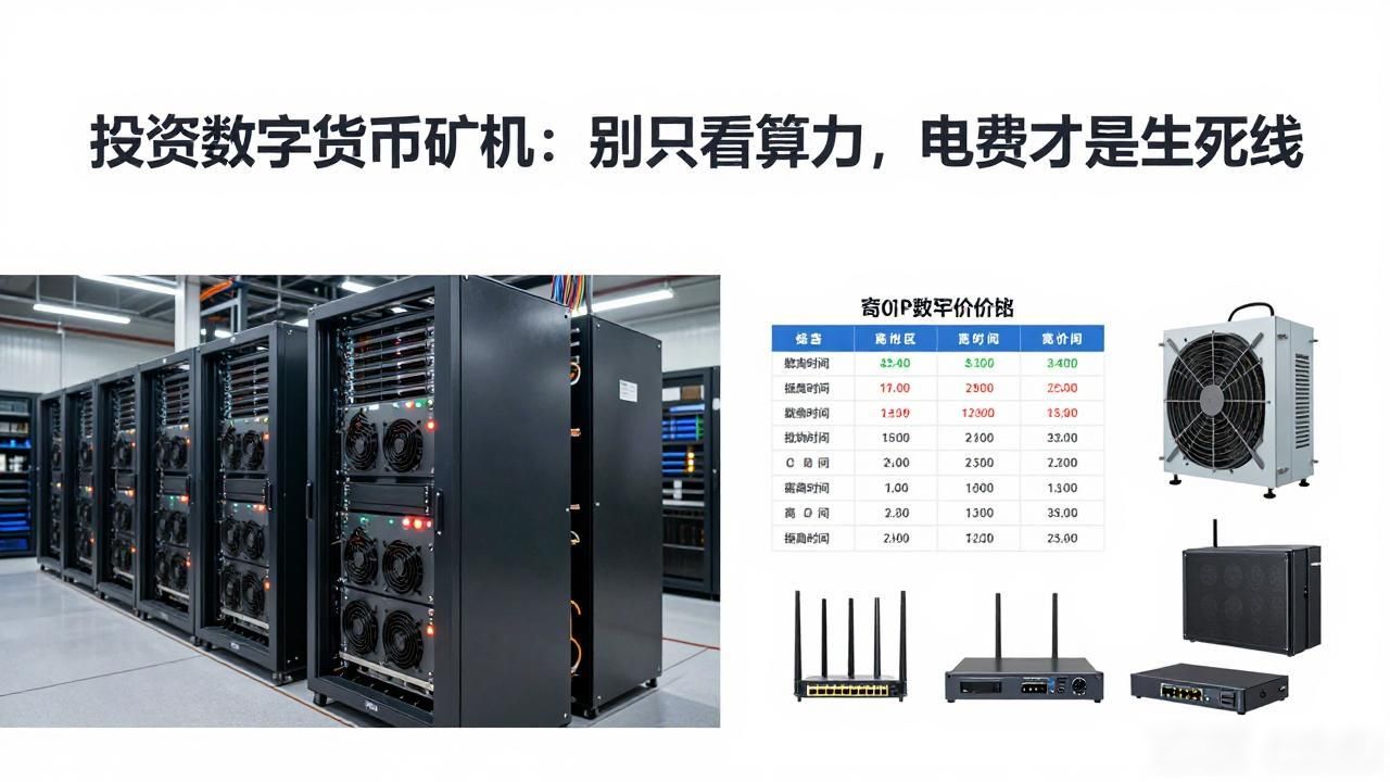 投资数字货币矿机：别只看算力，电费才是生死线