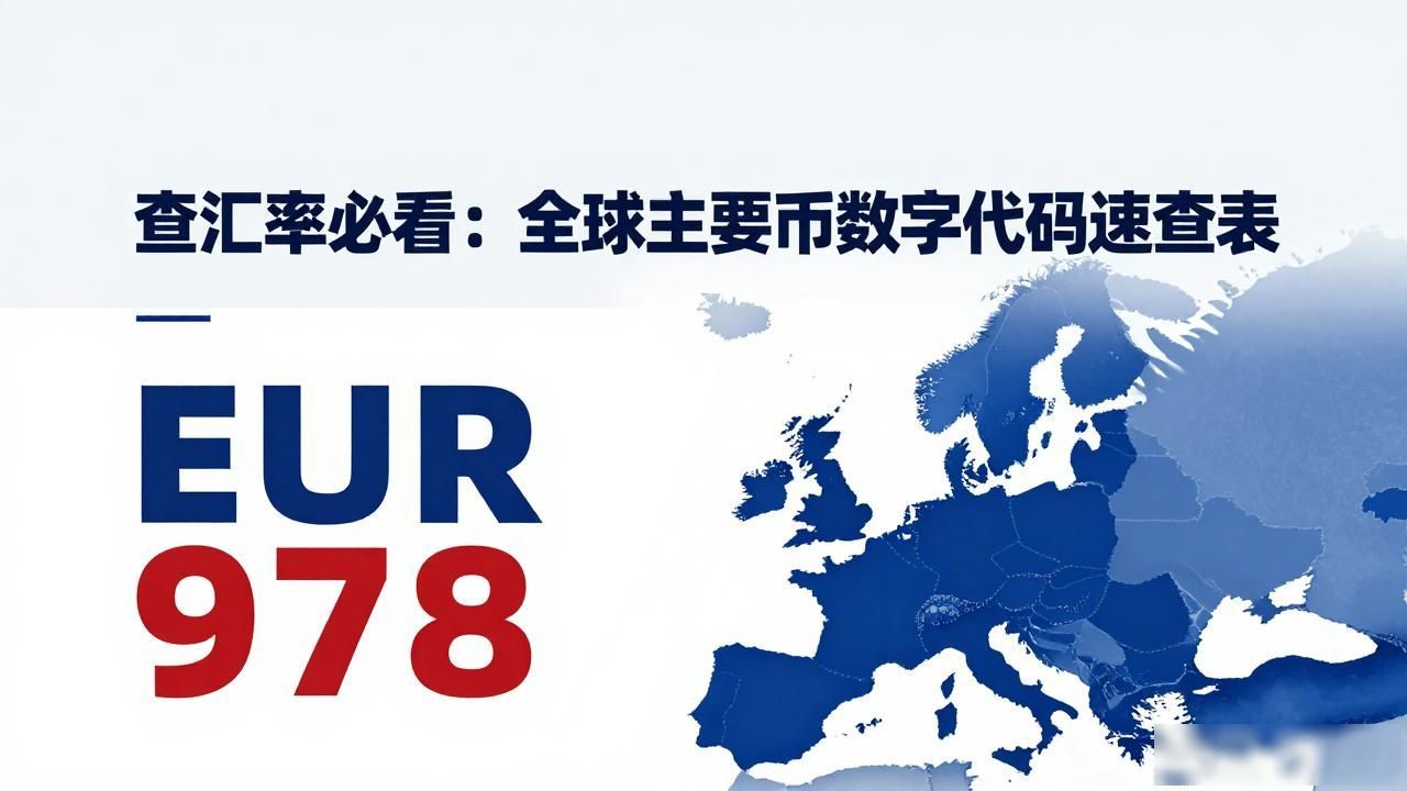 查汇率必看：全球主要货币数字代码速查表