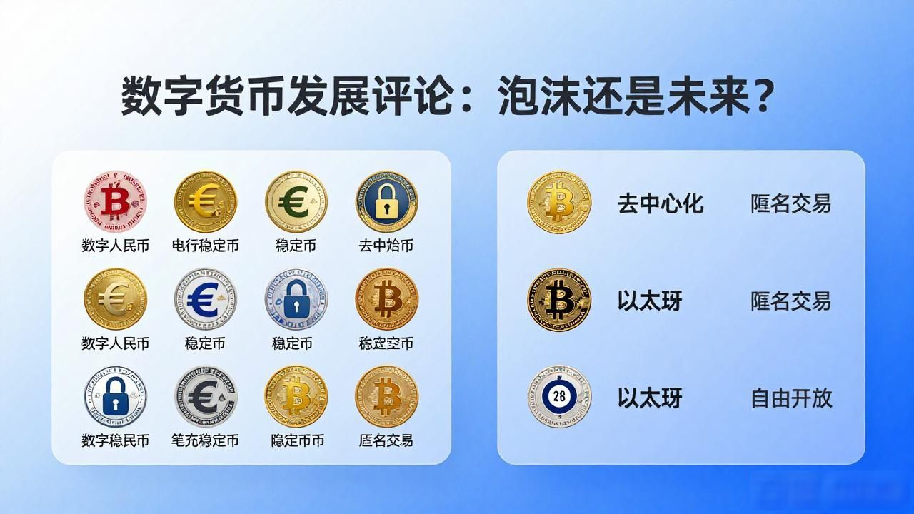 数字货币发展评论：泡沫还是未来？