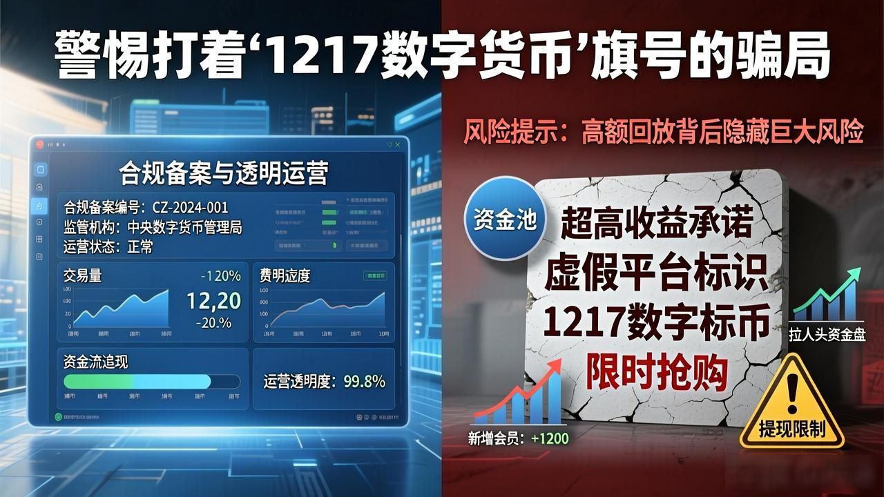 警惕打着"1217数字货币"旗号的骗局