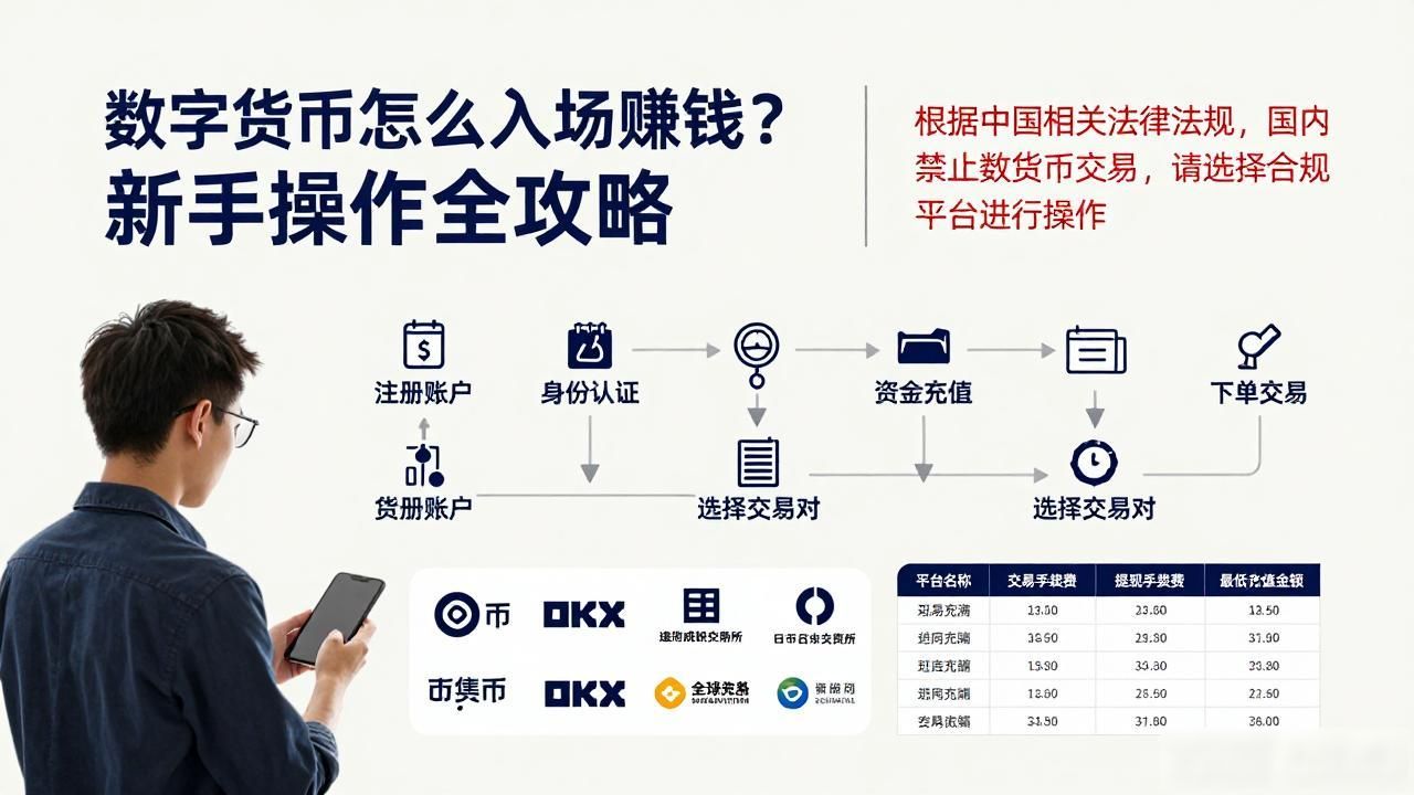 数字货币怎么入场赚钱？新手操作全攻略