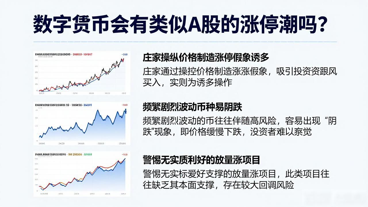 数字货币会有类似A股的涨停潮吗？