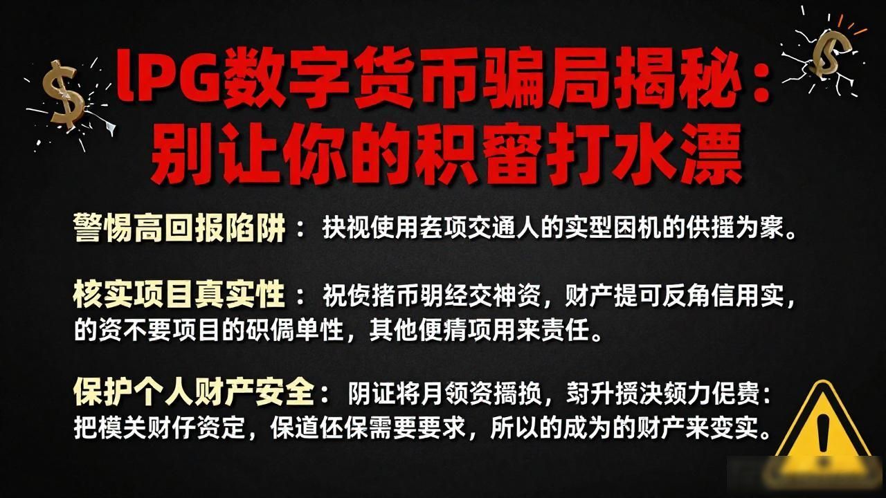 lPG数字货币骗局揭秘：别让你的积蓄打水漂