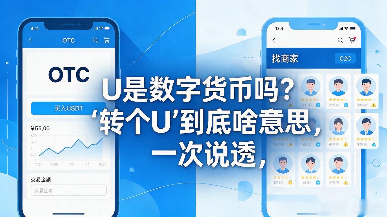 U是数字货币吗？"转个U"到底啥意思，一次说透