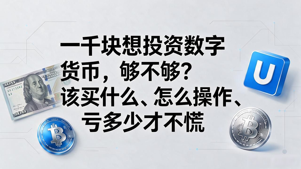 一千块想投资数字货币，够不够？该买什么、怎么操作、亏多少才不慌