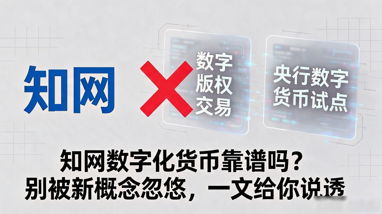 知网数字化货币靠谱吗？别被新概念忽悠，一文给你说透