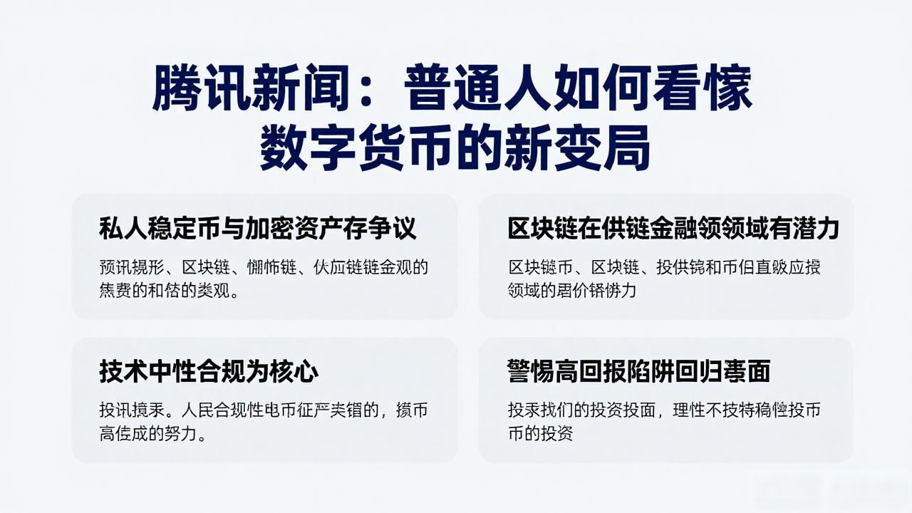 腾讯新闻：普通人如何看懂数字货币的新变局