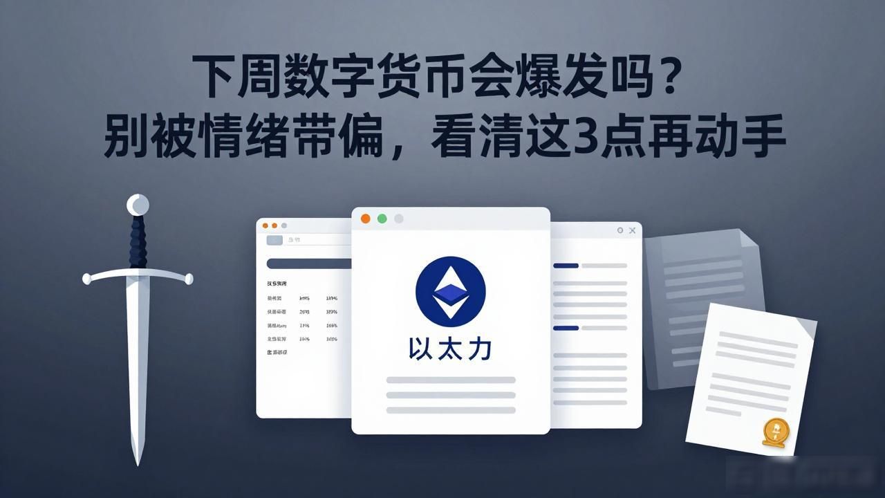 下周数字货币会爆发吗？别被情绪带偏，看清这3点再动手