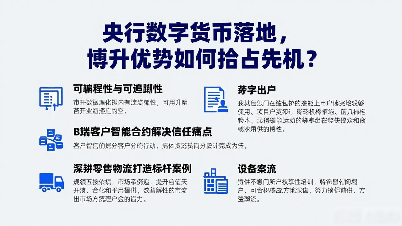 央行数字货币落地，博升优势如何抢占先机？