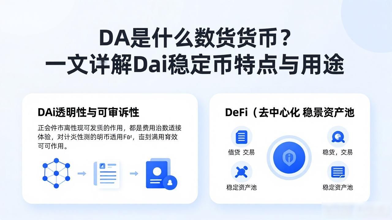 DA是什么数字货币？一文详解Dai稳定币特点与用途