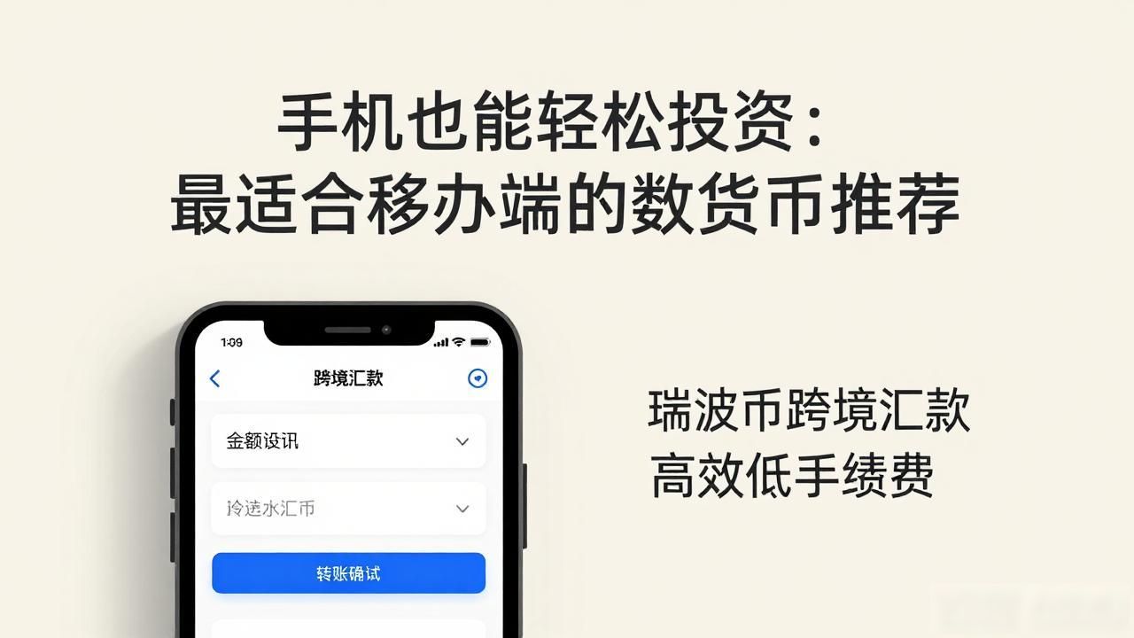 手机也能轻松投资：最适合移动端的数字货币推荐