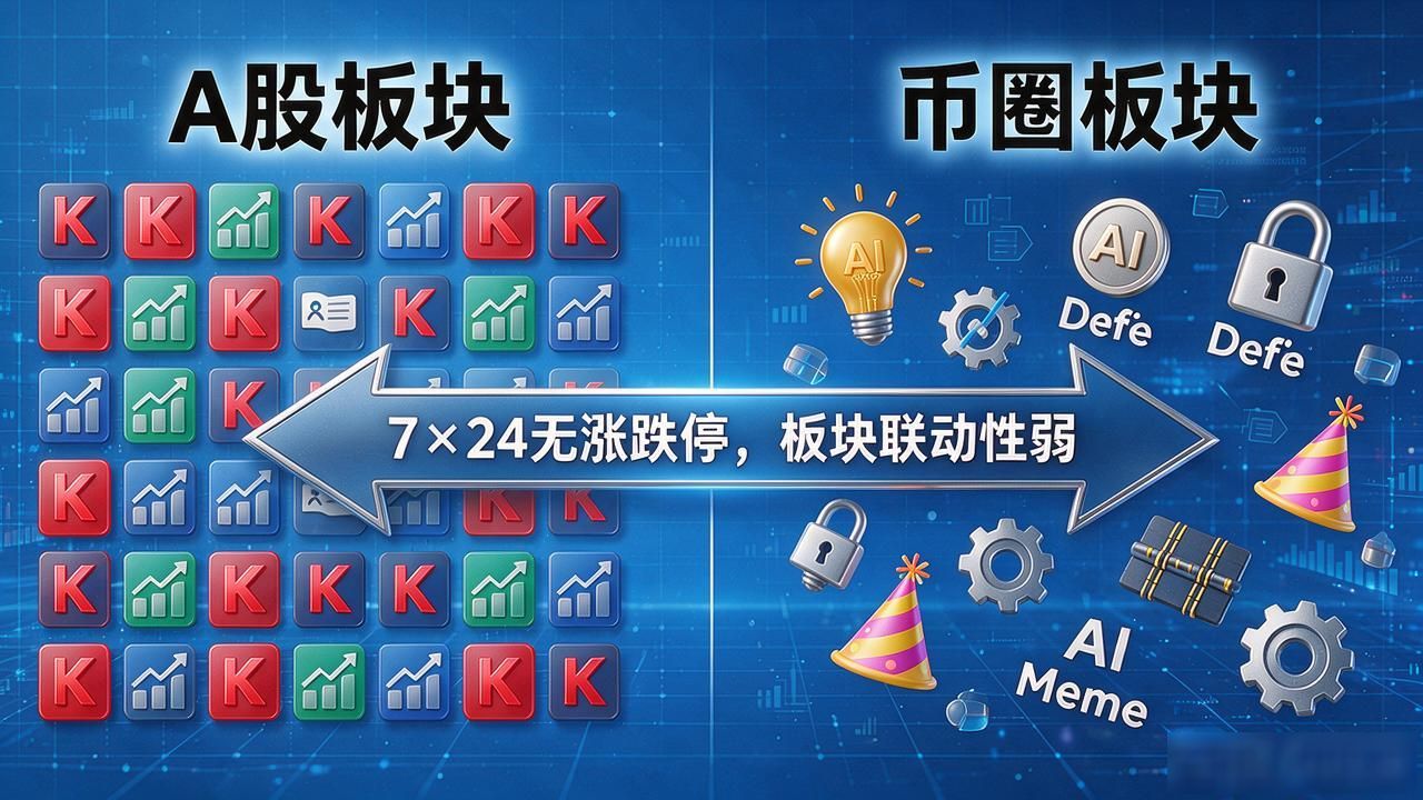 数字货币有涨停板块吗？7×24无涨跌停，别再拿A股那套思维炒币