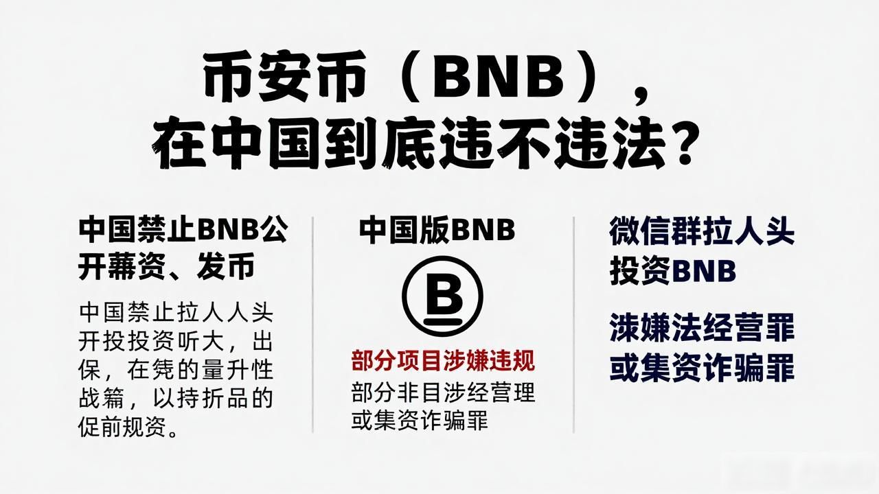 币安币（BNB）在中国到底违不违法？