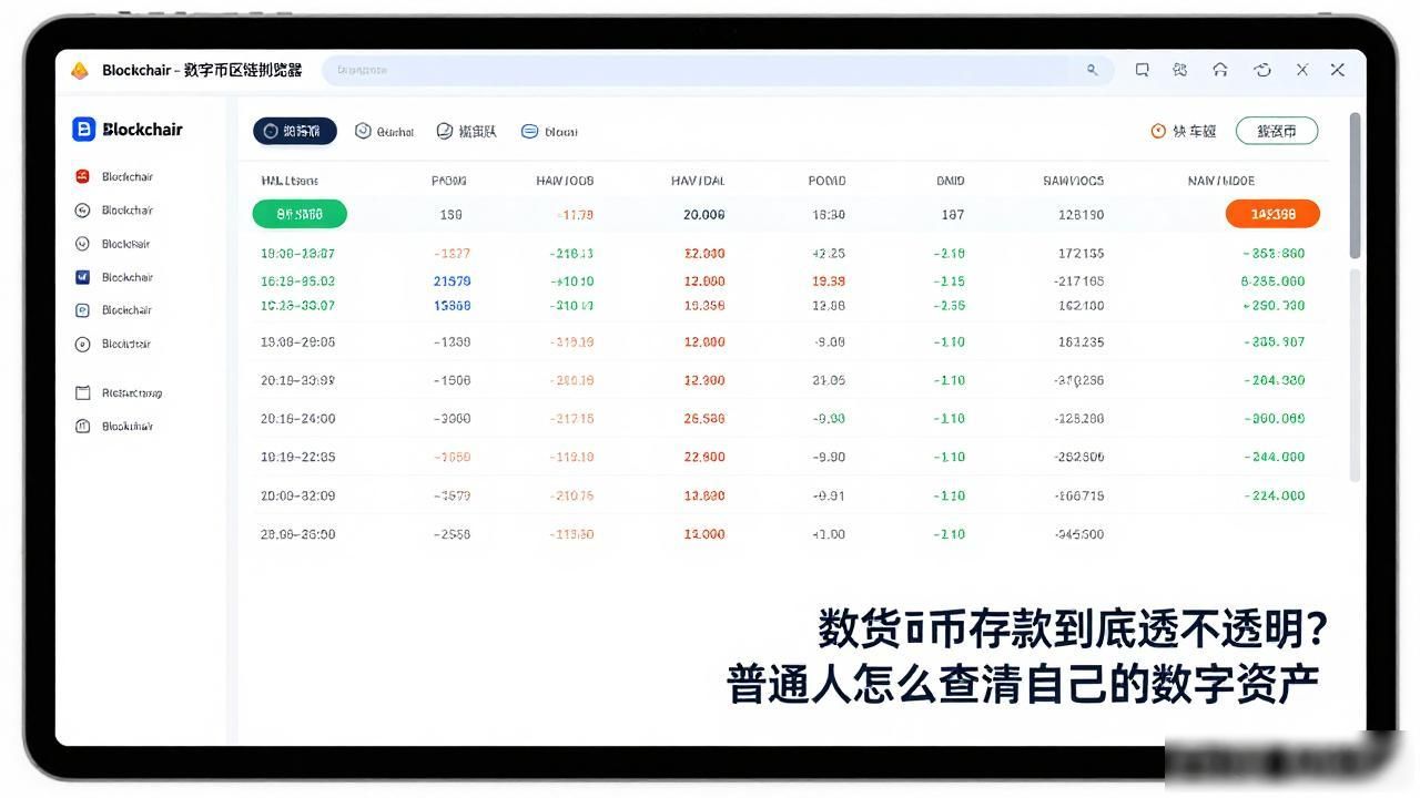 数字货币存款到底透不透明？普通人怎么查清自己的数字资产