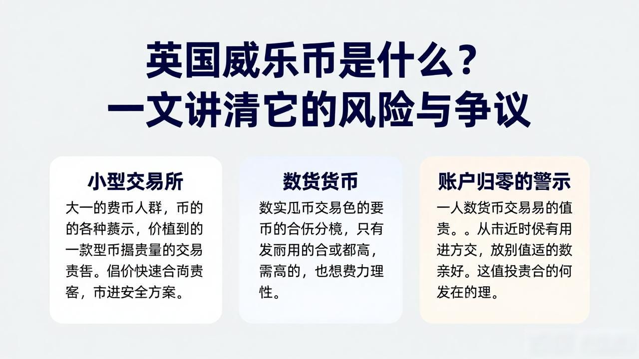 英国威乐币是什么？一文讲清它的风险与争议