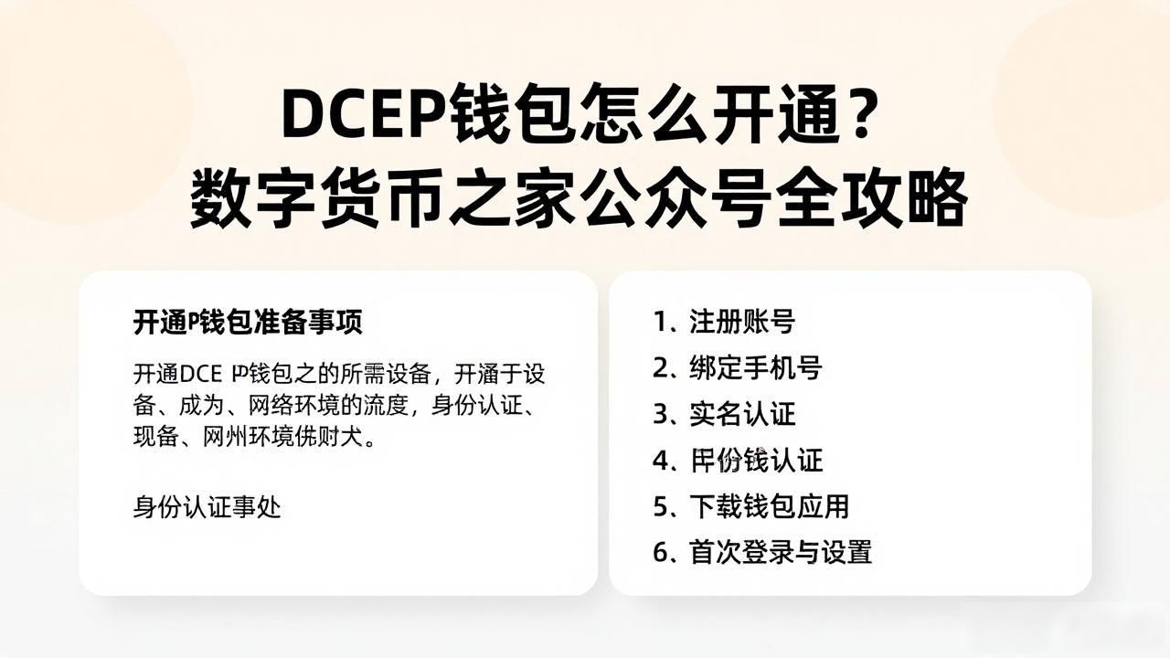 DCEP钱包怎么开通？数字货币之家公众号全攻略