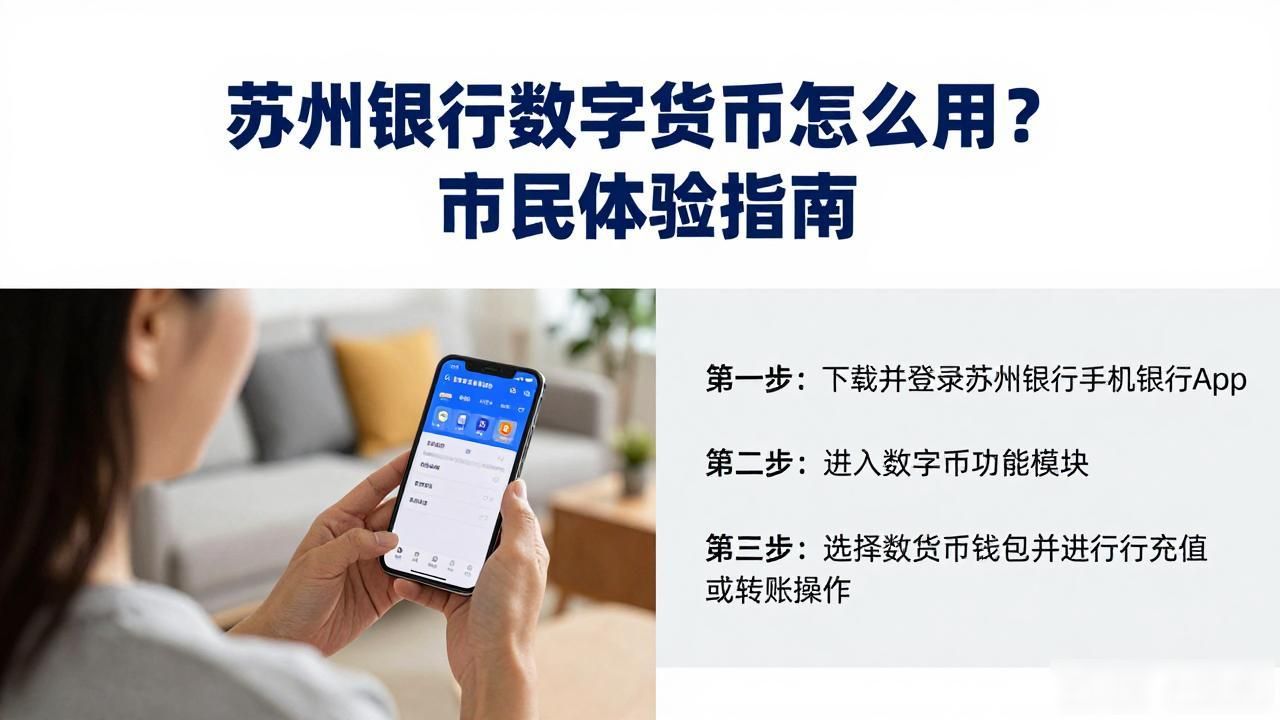 苏州银行数字货币怎么用？市民体验指南